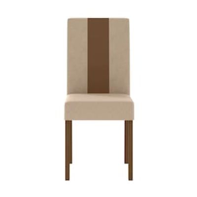 Conjunto de Sala de Jantar Mesa com 6 cadeiras Goya Poliman Bege Claro