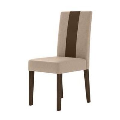 Conjunto Sala de Jantar Mesa com 4 Cadeiras Belle Poliman Marrom Cacau