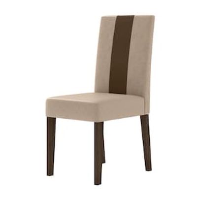 Conjunto de Sala de Jantar Mesa com 6 Cadeiras Goya Poliman Marrom Cacau