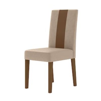 Conjunto de Sala de Jantar Mesa com 6 Cadeiras Goya Poliman Bege Claro