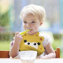 Babador de Silicone Silybib Multikids Girafa Amarelo