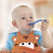 Babador de Silicone Silybib Multikids Leão Laranja