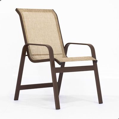 Kit 2 Chaises 1 Mesa 4 Cadeiras 1 Mesinha Ombrelone com base Marrom
