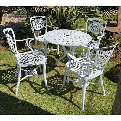 Conjunto De Jardim Com Mesa E 4 Cadeiras Modelo Havana