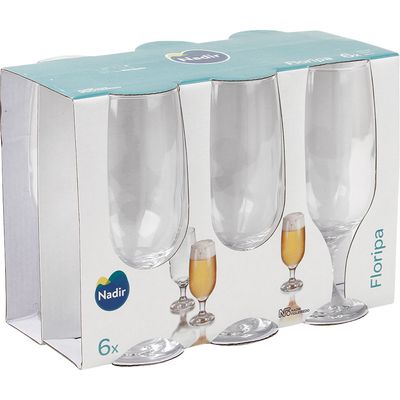 Conjunto 6 Taças de Cerveja 300ml Floripa Nadir