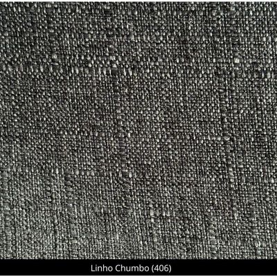 Kit Com 6 Cadeiras Agnes Madeira Maciça Estofadas Para Mesa De Jantar Linho Chumbo 406