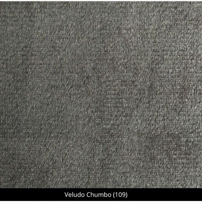 Kit Com 4 Cadeiras Maiara Madeira Maciça Estofadas Para Mesa De Jantar Veludo Chumbo 109