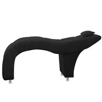 Maca Estofada Capitone Julia Para Estetica Facial Sombrancelha E Cilios Suede Preto