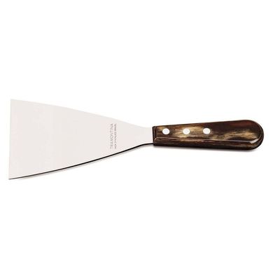 Espátula Raspador 5" Tramontina Em Aço Inox E Cabo Madeira Tratada Polywood Tramontina