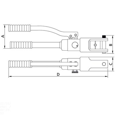 Crimpador Hidráulico Para Compressão De Terminais Tramontina Pro Tramontina