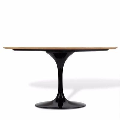 Mesa de Jantar Tulipa Oval 160x90cm Tampo Preto