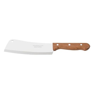 Cutelo 6" Lâmina Aço Inox Cabo Madeira Natural Tramontina