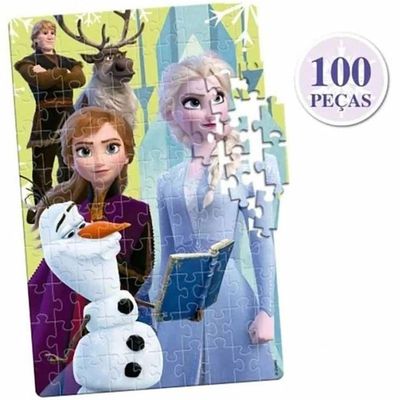 Puzzle 100 Peças Frozen - Toyster