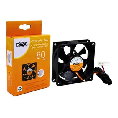 Cooler Processador 80x80x25mm 12v Com Terminal Dx-8c