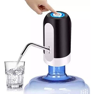 Kit 4 Bomba Dispenser Recarregável Usb Bebedouro Galão Preto