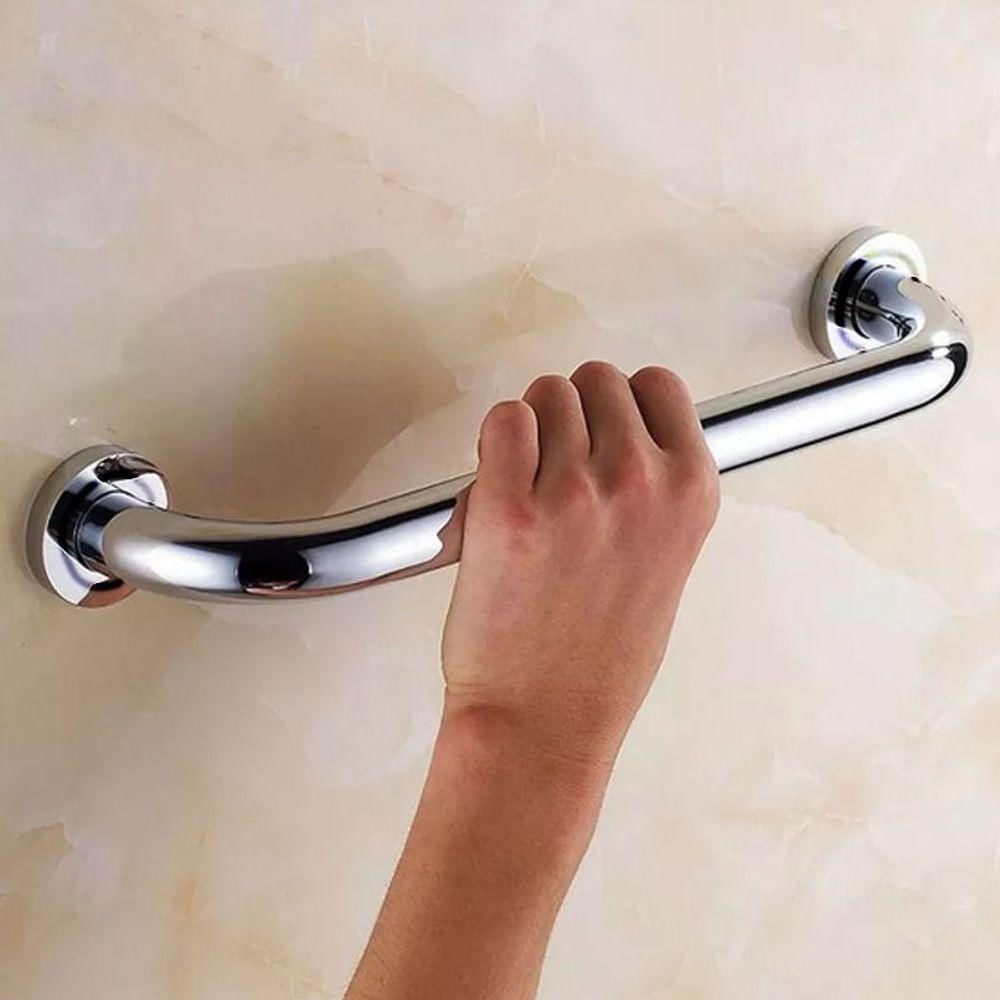 Alça De Apoio 60cm Barra Segurança Kit 6 Unidades Idoso Criança Cadeirante Gestante Acessibilidade