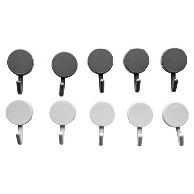 Kit 10 Ganchos De Parede Multiuso Prático Sem Furos