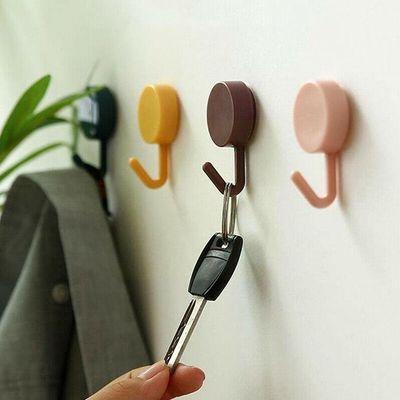 Kit 10 Ganchos De Parede Multiuso Prático Sem Furos