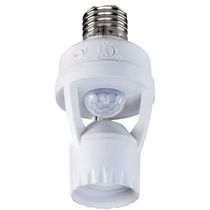 Sensor De Presença Com Fotocélula Para Lâmpada E27 Economize Energia