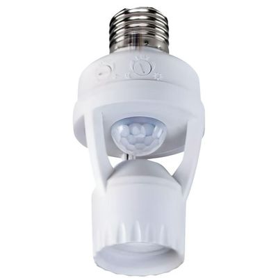 Sensor De Presença Com Fotocélula Para Lâmpada E27 Economize Energia