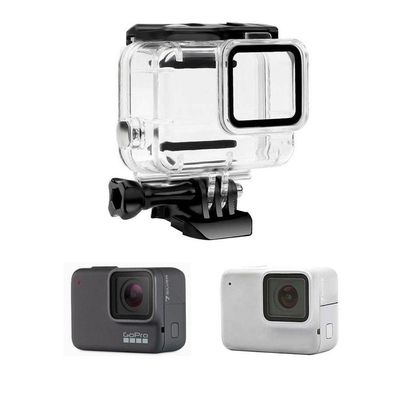 Caixa Estanque Fechada Sem Remoção Lente GoPro 7 White e Silver