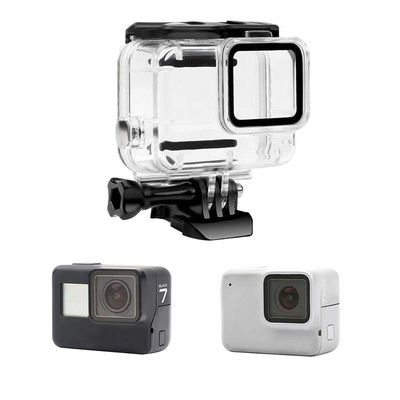 Caixa Estanque Fechada Sem Remoção Lente GoPro 7 White e Silver