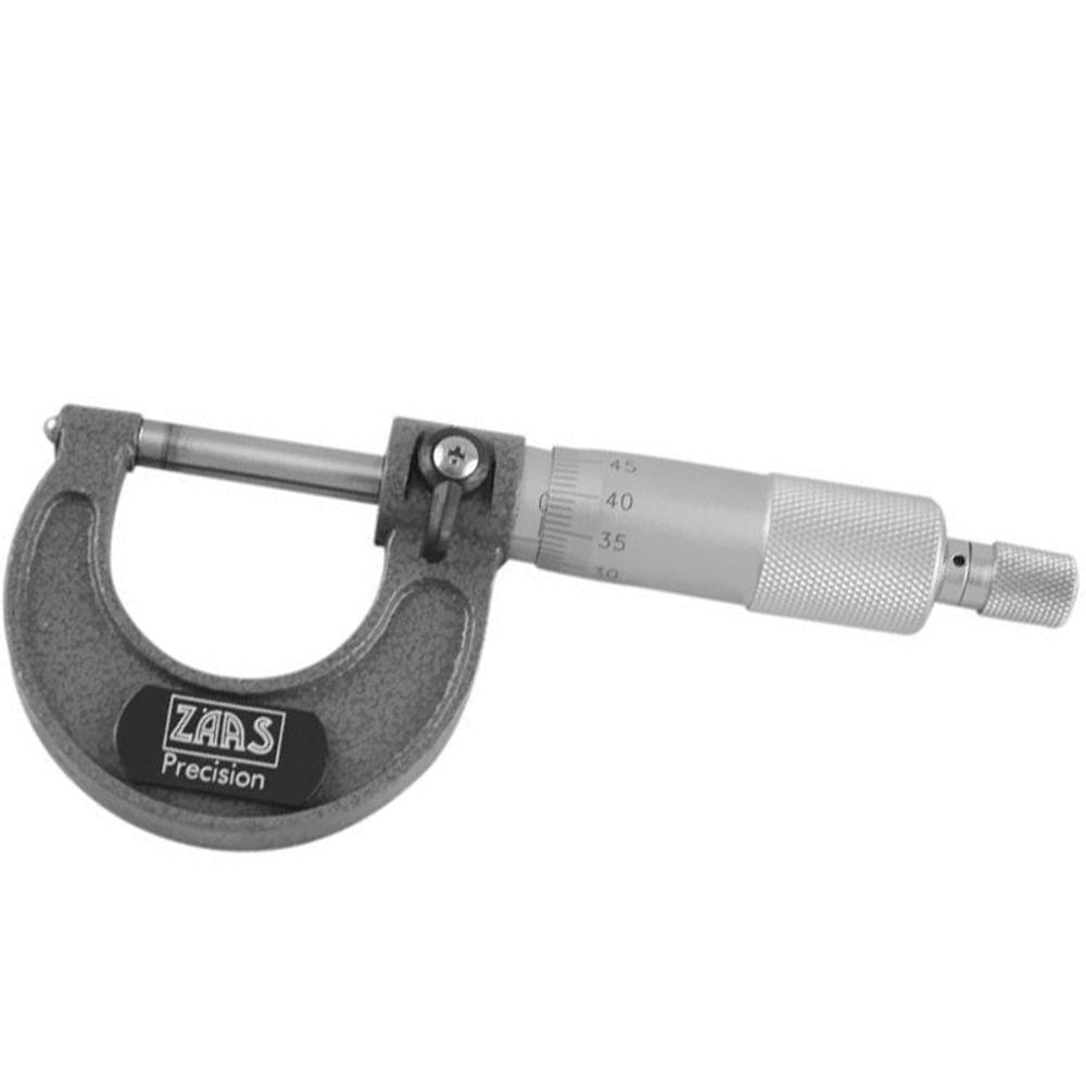 Micrômetro Externo - Cap. 0-25mm - Arco Em Ferro Fundido - 02,0001 - Zaas