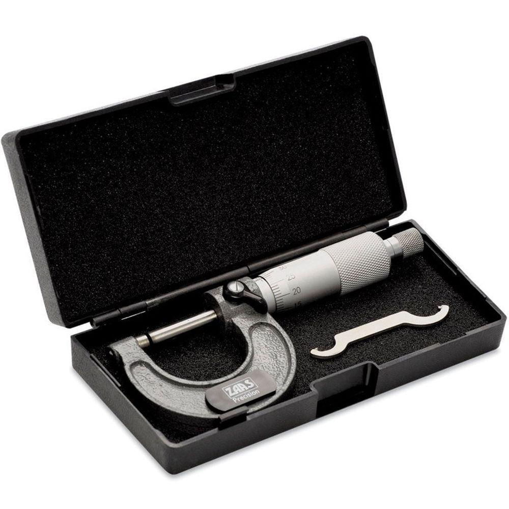 Micrômetro Externo - Cap. 0-25mm - Arco Em Ferro Fundido - 02,0001 - Zaas