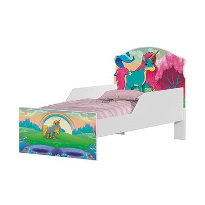 Mini Cama Unicórnio Feliz Com Colchão