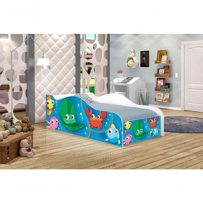 Mini Cama Fun Fundo Do Mar Peixes