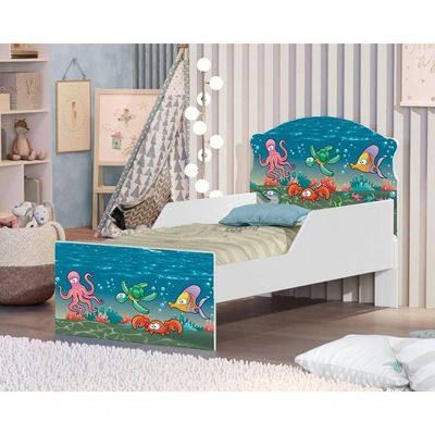Mini Cama Peixes No Aquário