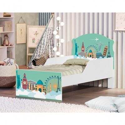 Mini Cama Viagem Pelo Mundo Com Colchão