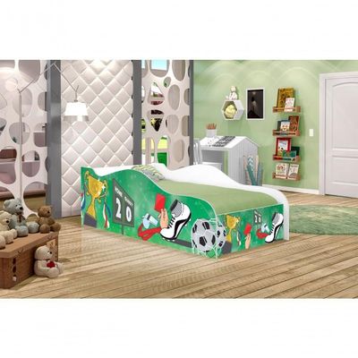 Mini Cama Fun Partida De Futebol Infantil Com Colchão