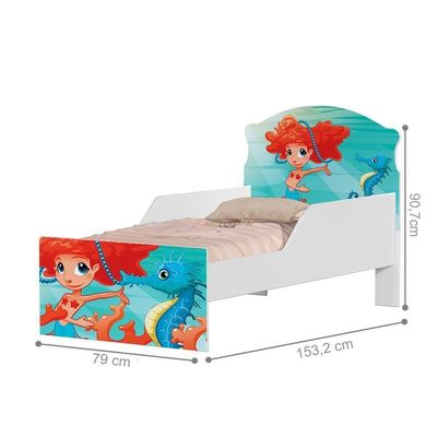 Mini Cama Sereia No Mar