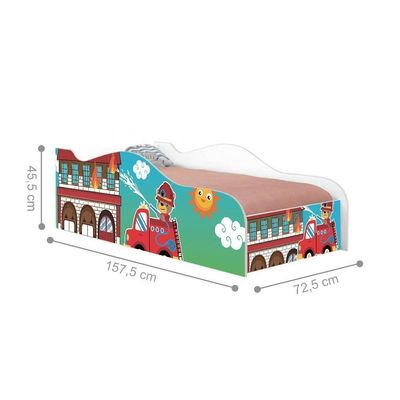 Mini Cama Like Resgate Bombeiro Infantil Com Colchão
