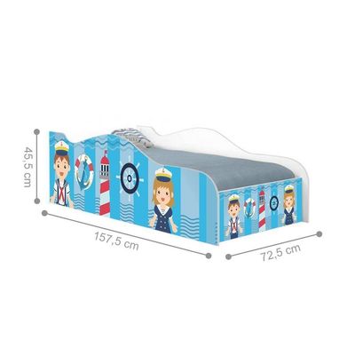 Mini Cama Like Tripulação Do Mar Infantil Com Colchão