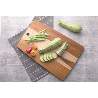 FSC Tábua Retangular Tramontina Kitchen em Madeira Teca 34x23 cm