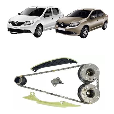Kit de Corrente da Distribuição Completo Renault Sandero e Logan 1.0 12V 2016 Em Diante