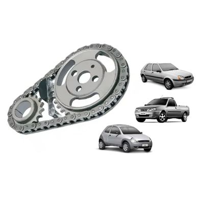 Kit Corrente de Distribuição Ford Fiesta Ka e Courier Todos motor Endura