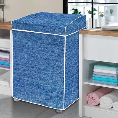 Capa Máquina De Lavar Flanelada Jeans P