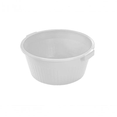 Bacia Canelada 34l Branco Plasvale 3558510