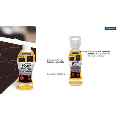 Pasta Limpeza Para Superfícies De Vidro/Vitrocerâmicas 200G