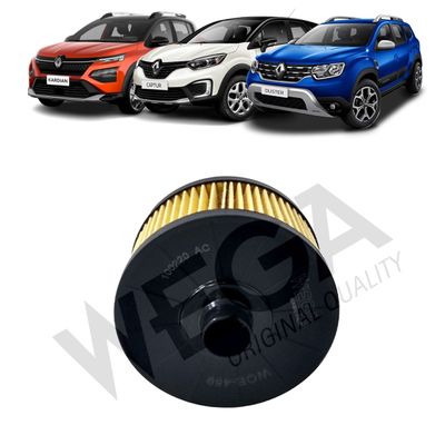 Filtro de Óleo do Motor Renault Kardian Duster Captur Oroch 2021 em diante