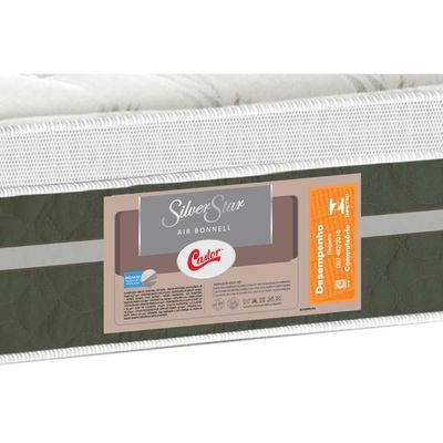 Colchão King Molas Bonnel Silver Star Air Euro Pillow (193x203x32) - Castor