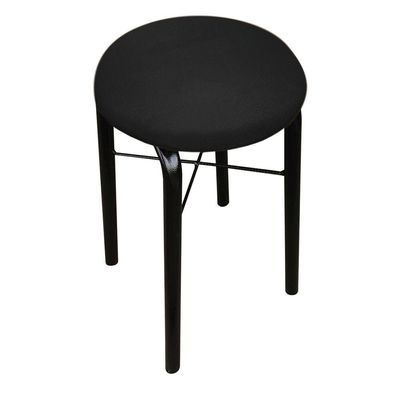 Banqueta Baixa Manu Suede Preto
