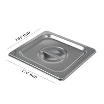 Kit 15 Tampas Cuba Gastronomica 1/6 Sem Recorte Brasinox