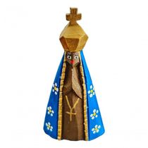 Imagem Nossa Senhora Aparecida Em Madeira Entalhada A Mão Pequena