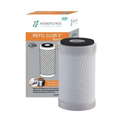 Kit 06 Un Refil 902-0012 Para Filtro Hidrofiltros Blist 5''
