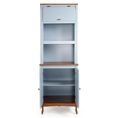 Armário Para Forno E Microondas Com 3 Portas Copenhagen - 2060 Cor Laca - Azul Bebê