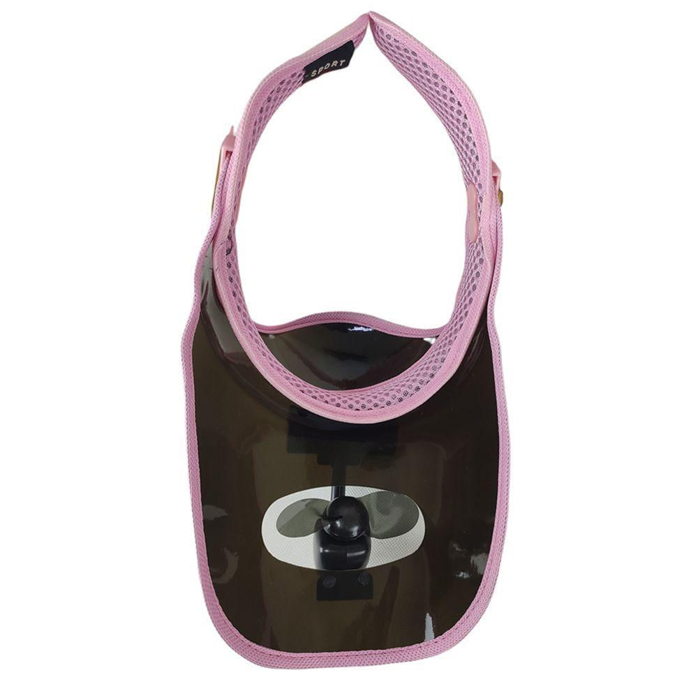 Viseira Ventilador Praia Piscina Chapeu Helice Verao Lazer Sol Calor Corrida Caminhada Academia